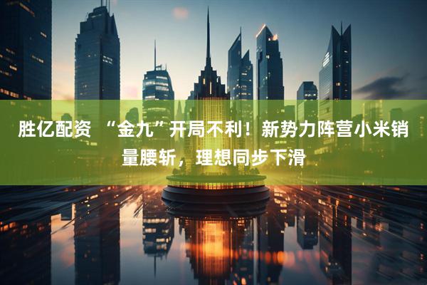 胜亿配资  “金九”开局不利！新势力阵营小米销量腰斩，理想同步下滑